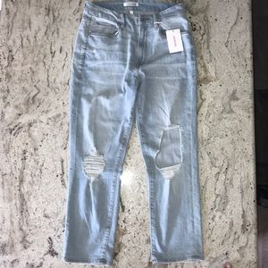 Brand new Good American ripped jeans